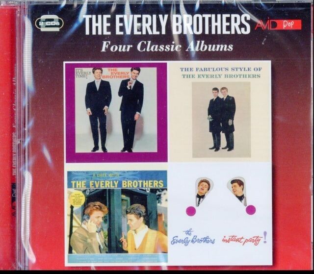 The Everly Brothers CD – Vier klassische Alben (It's Everly Time / Fabulous Style Of The Everly Brothers / A Date With The Everly Brothers / Instant Party)