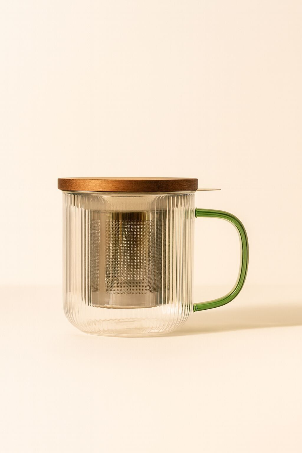 KARL 300ml Borosilikatglas-Teekanne mit Jadegriff