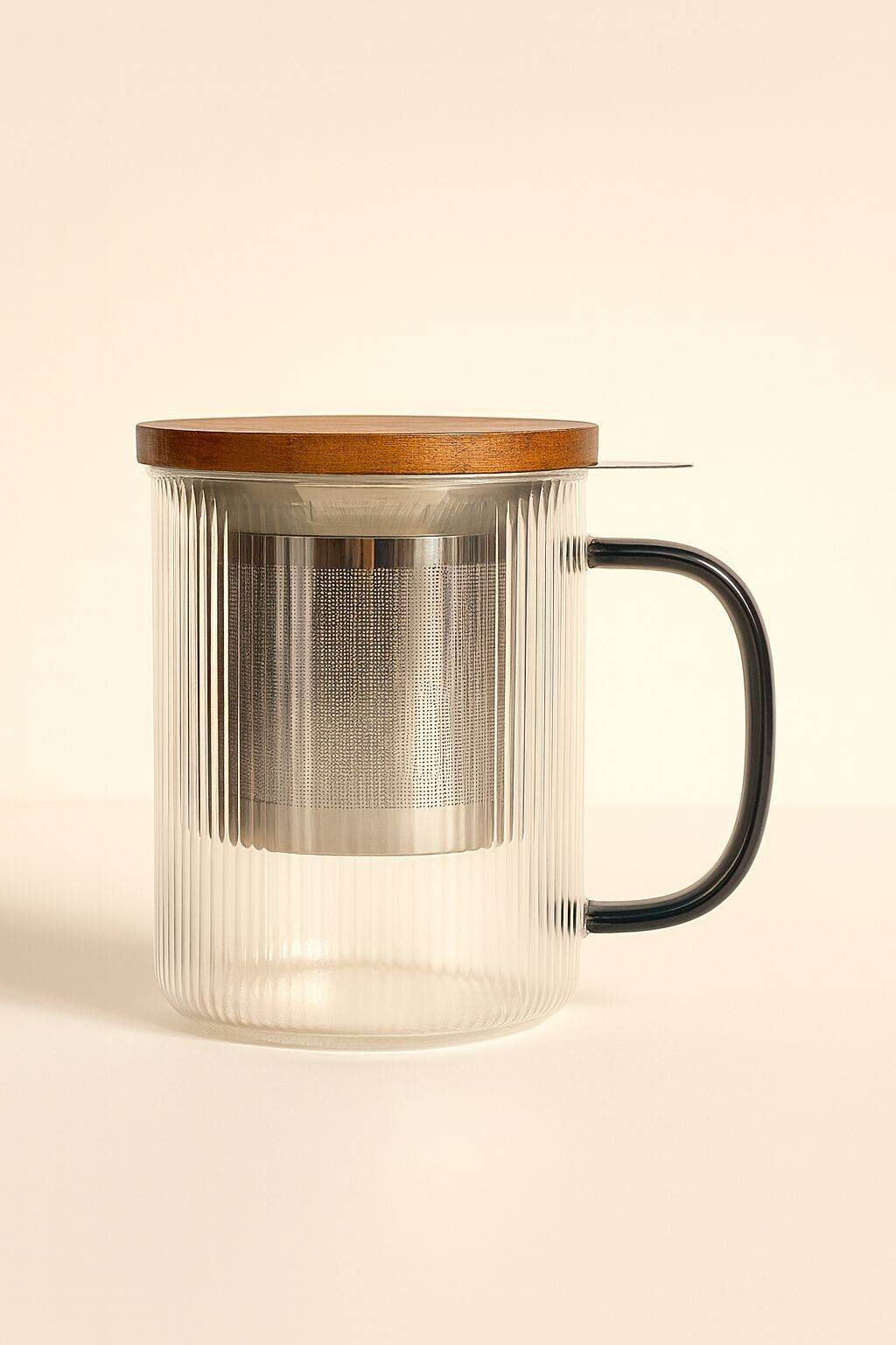 Teekanne aus Borosilikatglas mit Graphitgriff, 475 ml, KARL