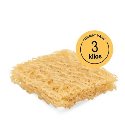 Organic semi-wholegrain rice ramen BULK 3 kg
