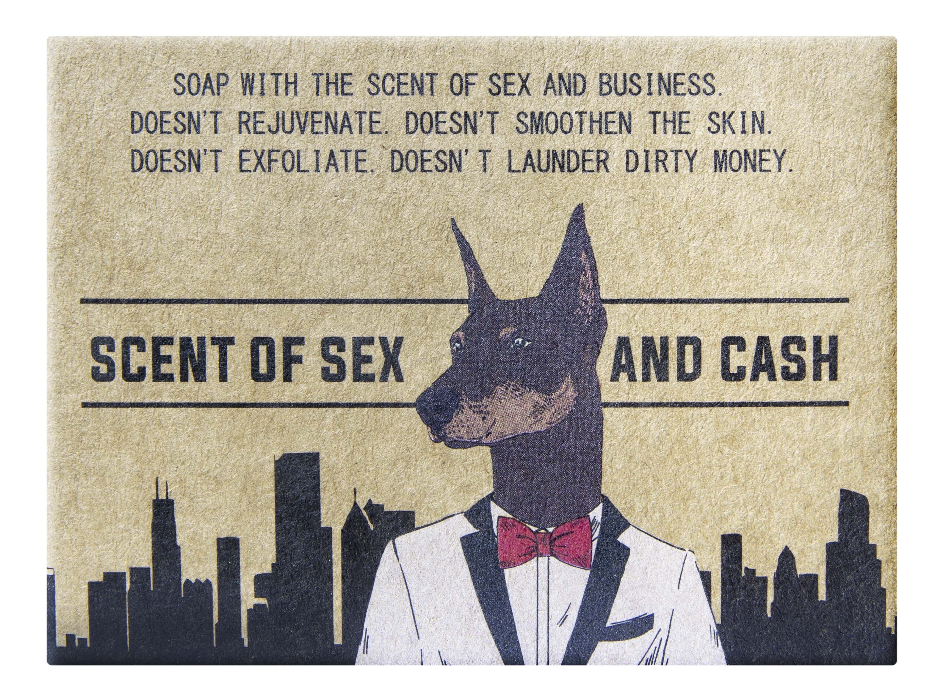 LaQ Doberman Sex & Cash Soap Bar - 85g