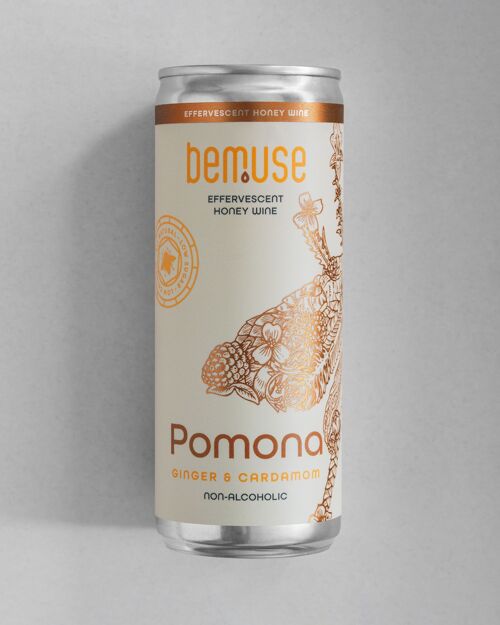 Non Alcoholic Pomona Ginger And Cardamom Effervescent Honey Wine 12x250ml