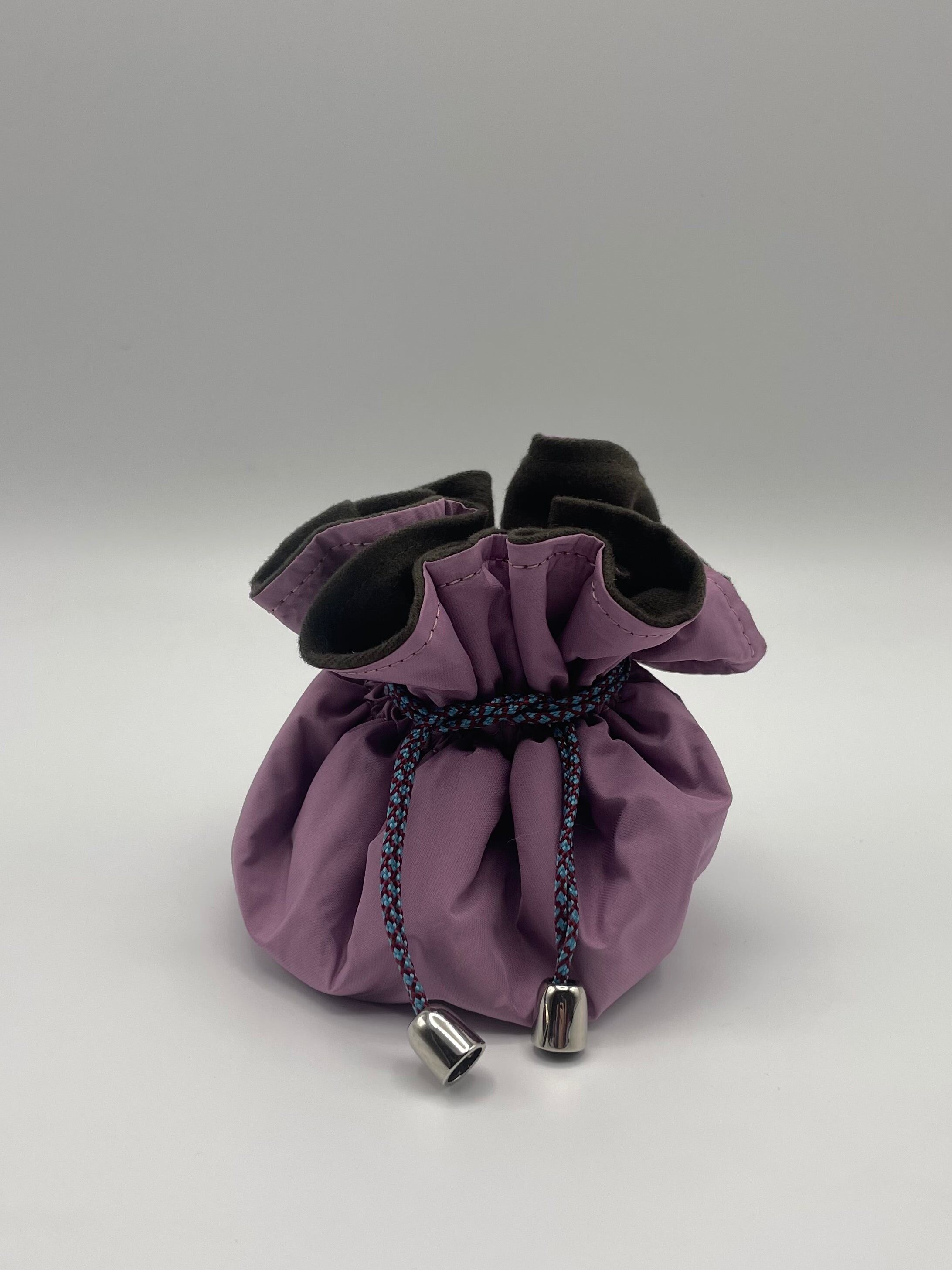 DRAWSTRING JEWELRY BAG Lilac/Olive