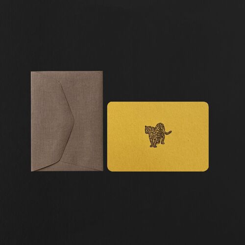 Mini carte GUEPARD + mini enveloppe orge