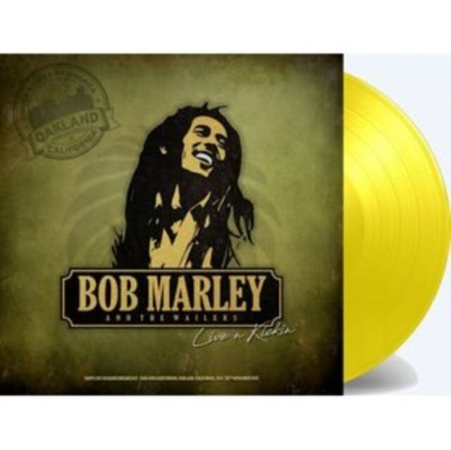 LP von Bob Marley & The Wailers – Live 'N Kickin' Kmpx live im Oakland Auditorium. Oakland.California (Sonderausgabe) (gelbes Vinyl)