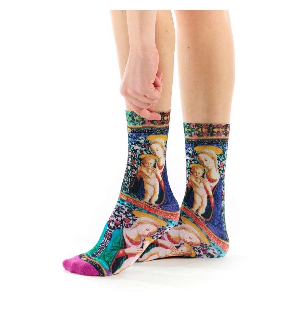 Calzini Madonna con nastro rosso