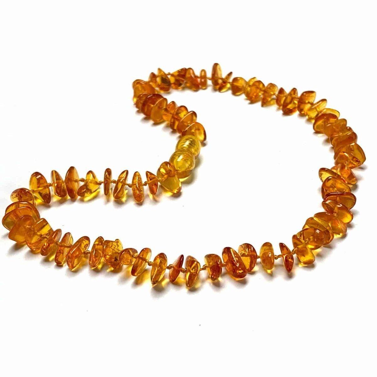 Bambino/Bambino - Collana di ambra - miele - patatine 33 cm