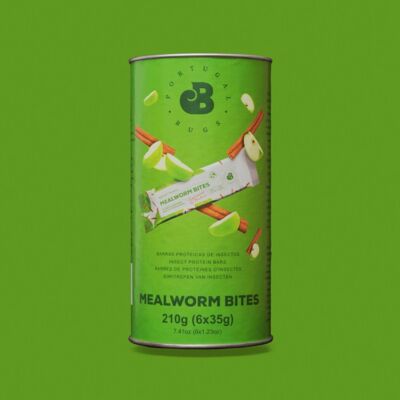 Mealworm Bites – Maçã e Canela (6 unidades)