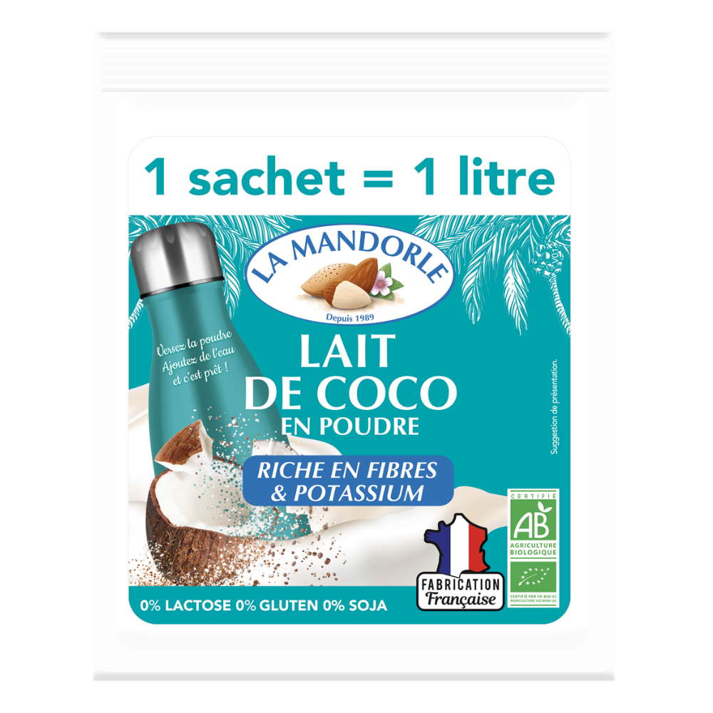 Leche de coco en polvo - 80g: 1L