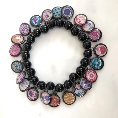 Pulsera Floréal negra