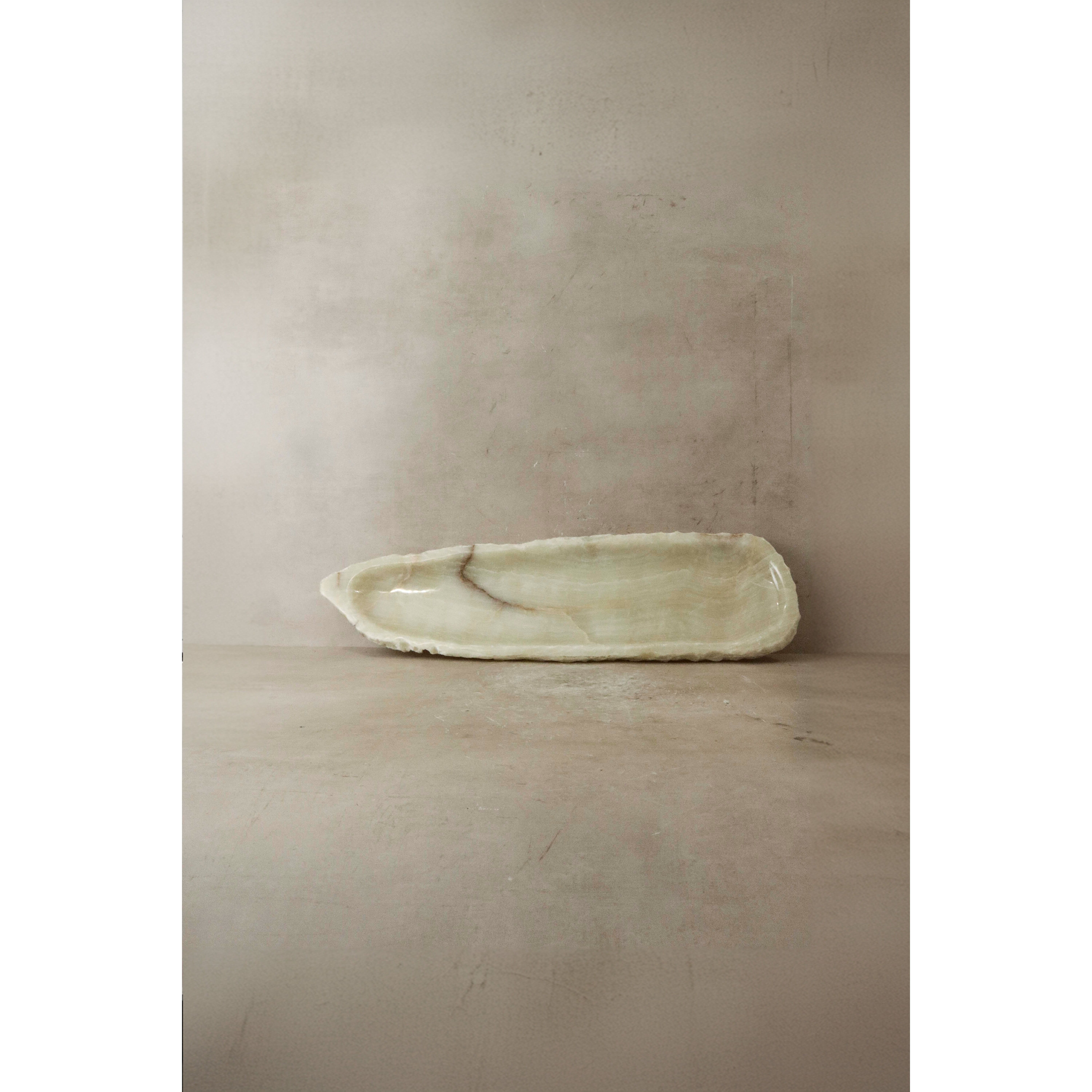 Plateau en onyx de qualité supérieure à bord brut n° 8