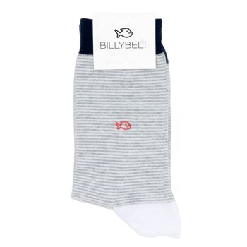 Chaussettes Rayées Blanches 1
