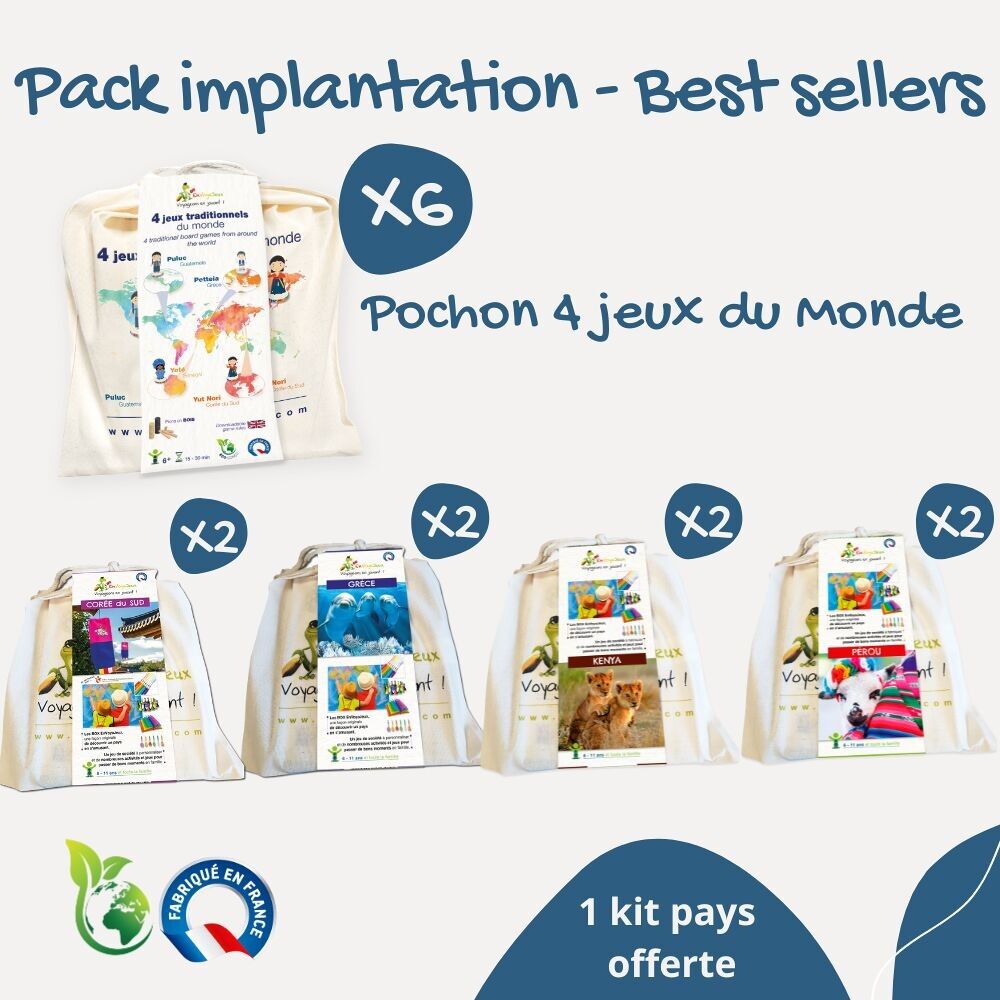 Implementierungspaket - Brettspiele und Lernspiele - Made in France - Generationenübergreifende Aktivitäten