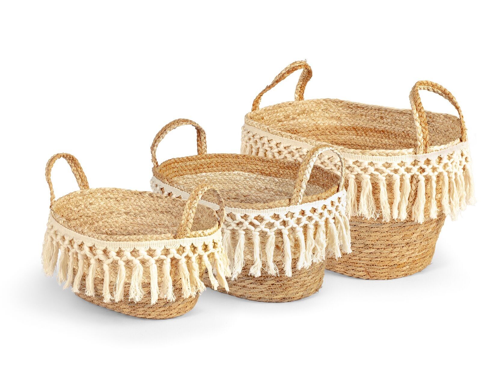 Set 3 Cestini Ovali 30/34/38 cm