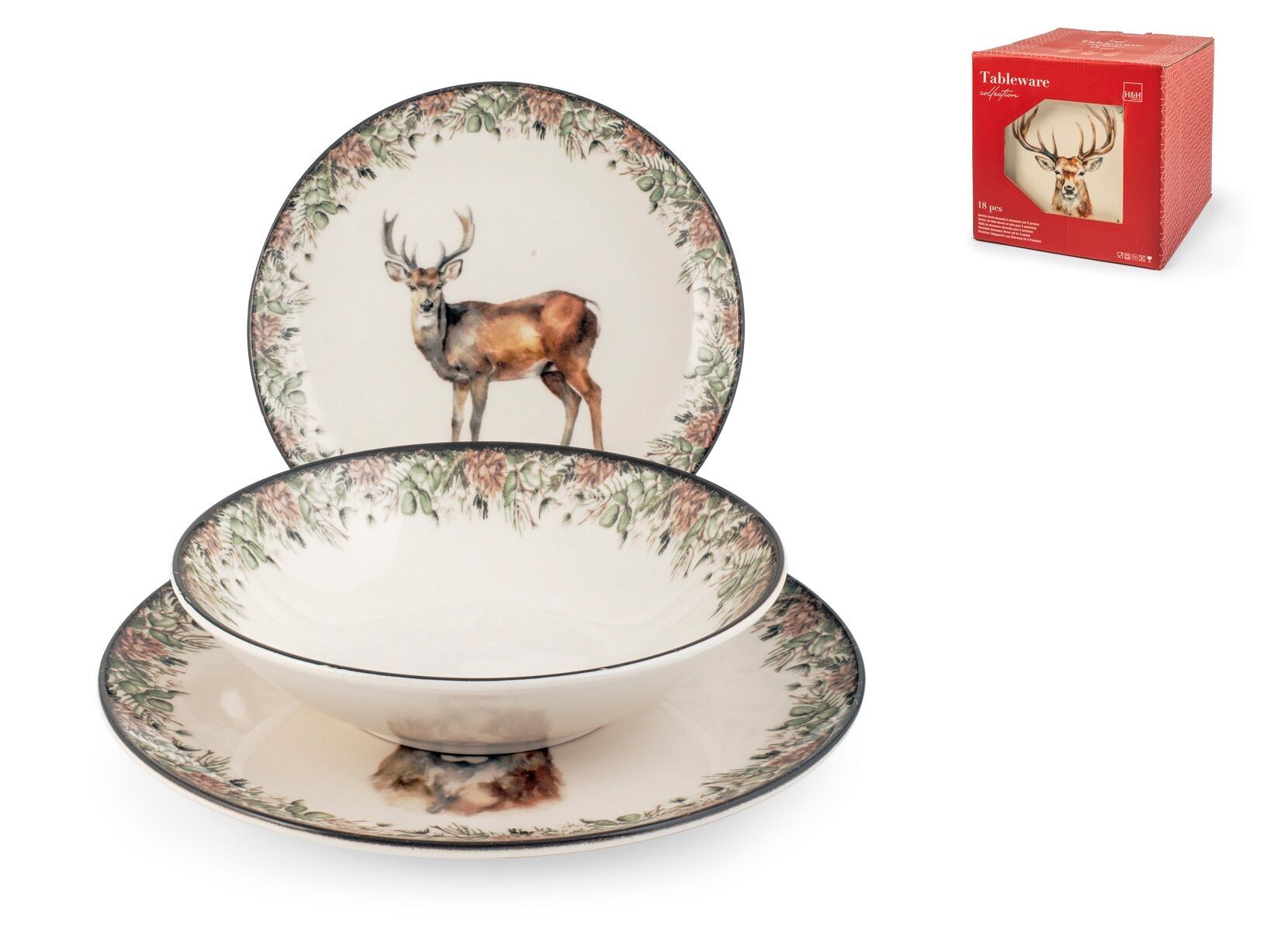 Servizio Tavola Natalizio Montana