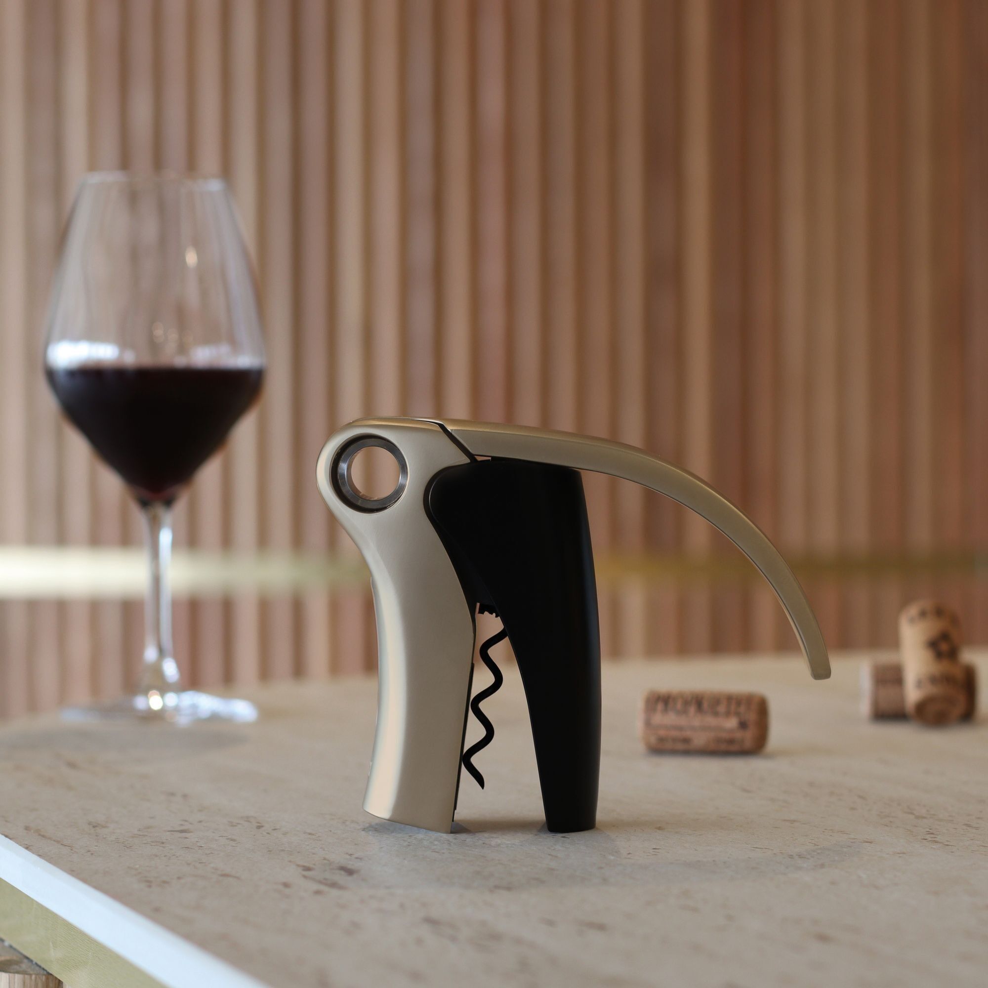 Set regalo cavatappi a leva in acciaio inossidabile di lusso