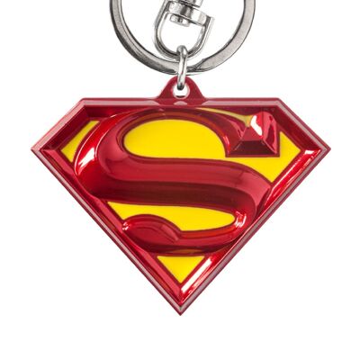 Llavero metálico con logotipo de Superman