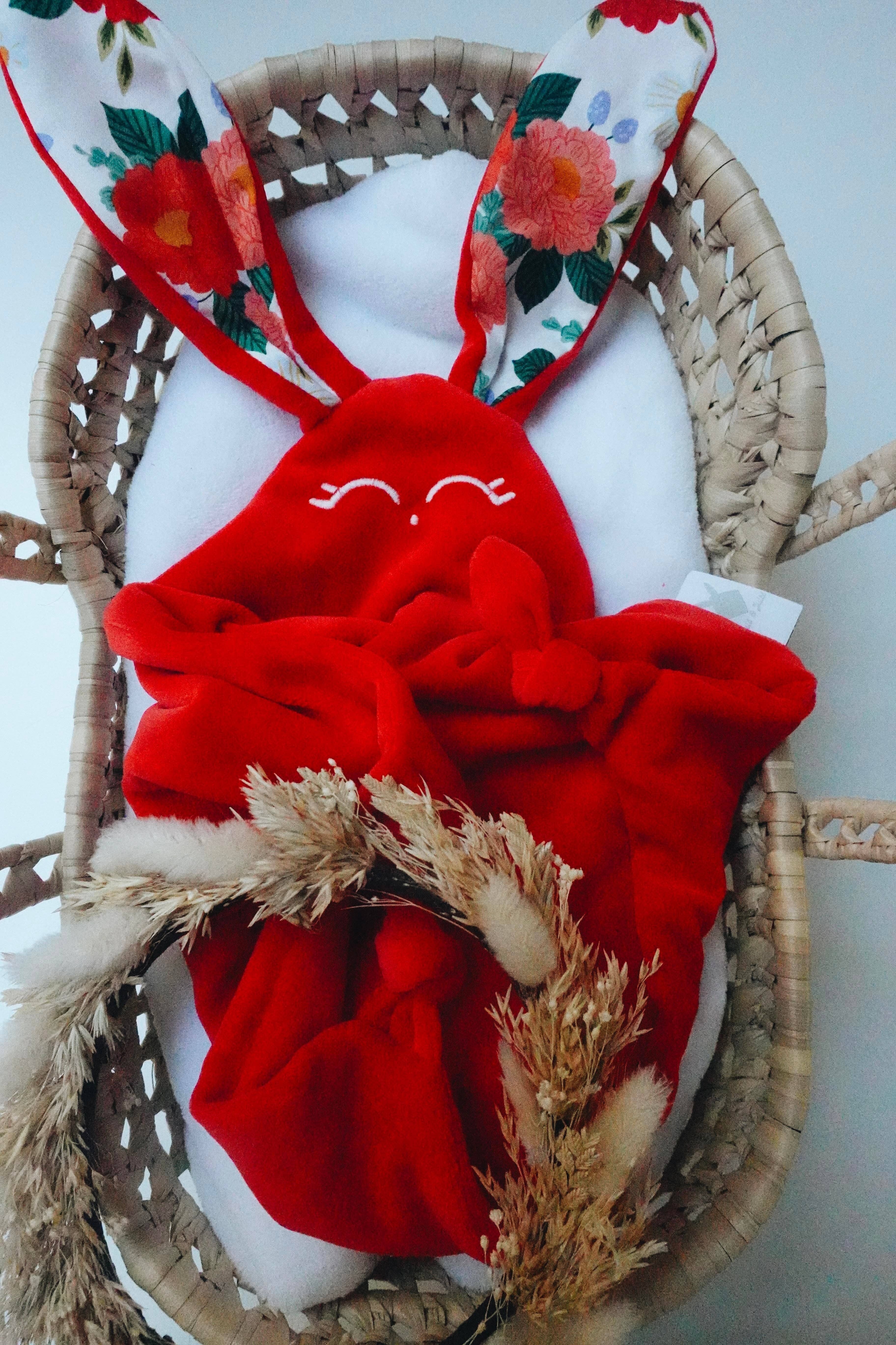 Klassische Samtdecke mit Knoten – Wild Flora