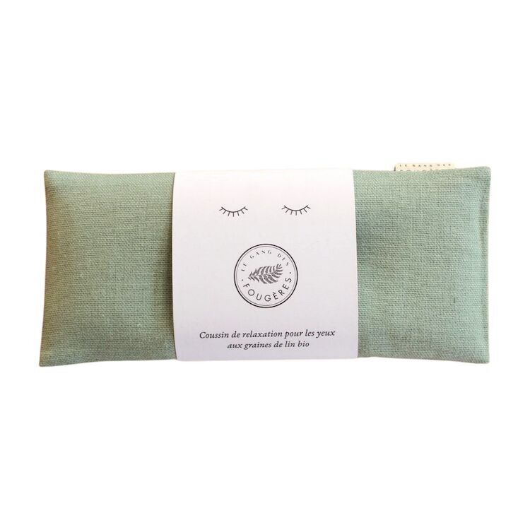 Coussin de relaxation pour les yeux - Lin vert kaki