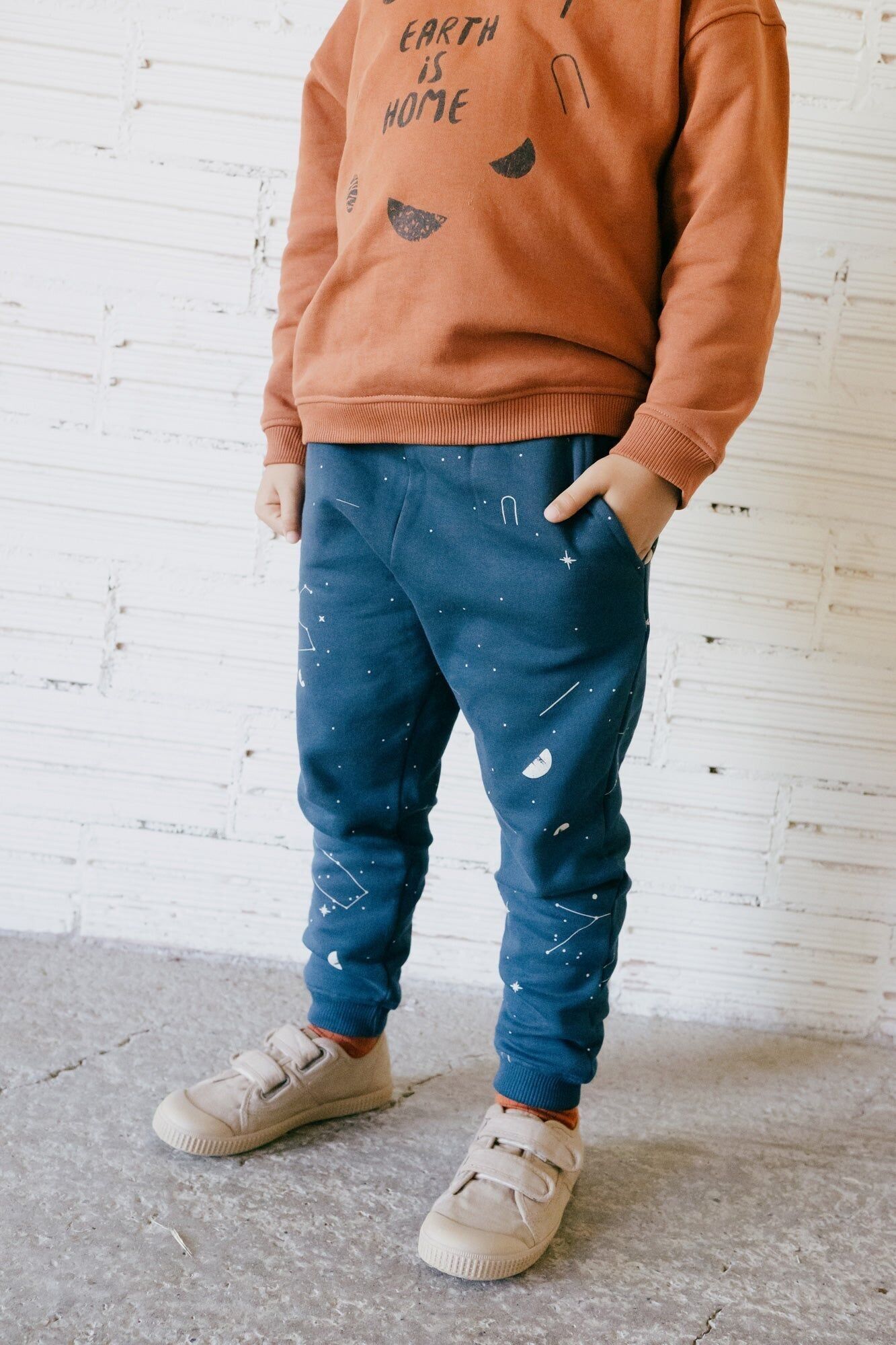 Pantaloni lunghi Galina costellazioni blu