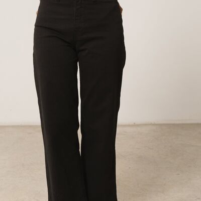 Hani Recycled Cotton Sailor Pants In Black