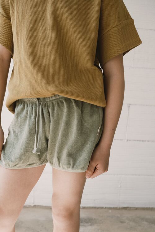 Huali terry shorts in green
