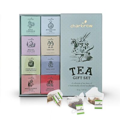 Coffret cadeau Alice au pays des merveilles par Charbrew - Coffret cadeau de thé Alice au pays des merveilles 16 sachets de thé mélangés