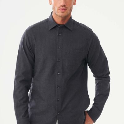 Chemise en sergé brossé en coton biologique