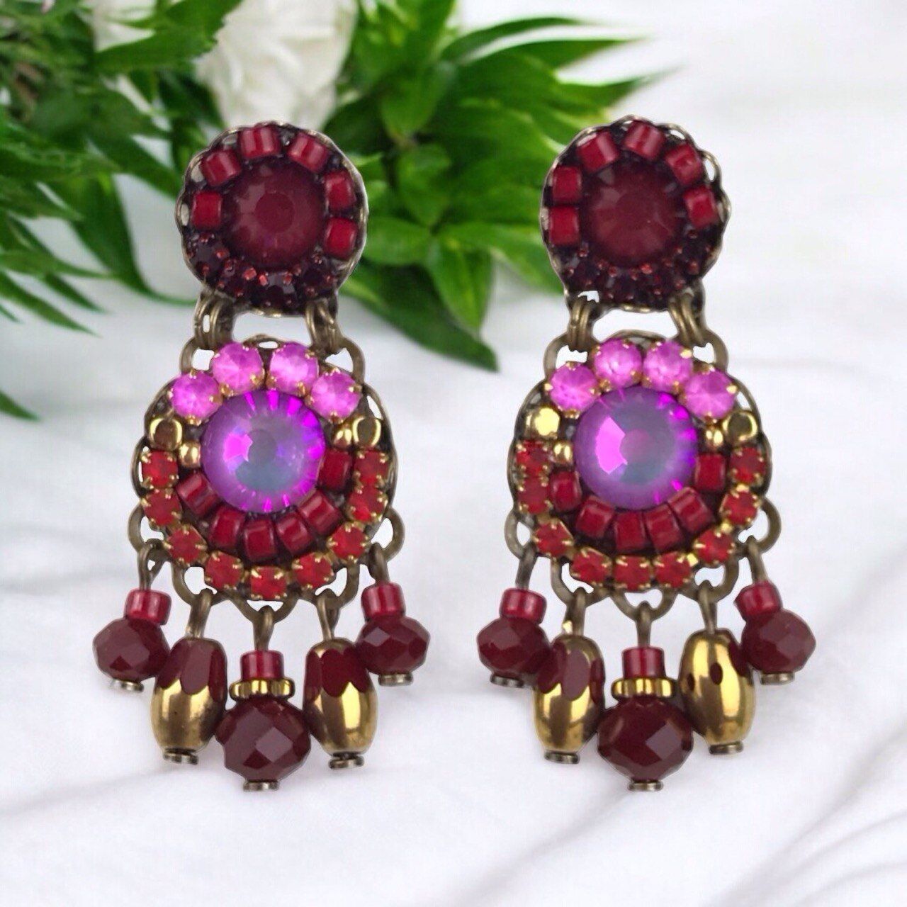 Orecchini in cristallo LILLA PASSIONE