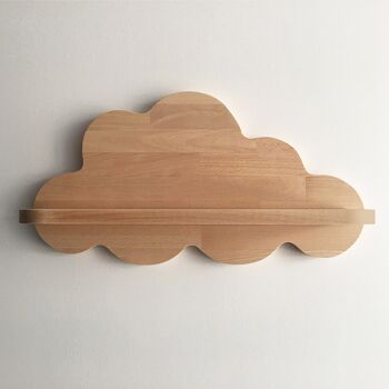 Gabrielle étagère murale nuage en bois 3