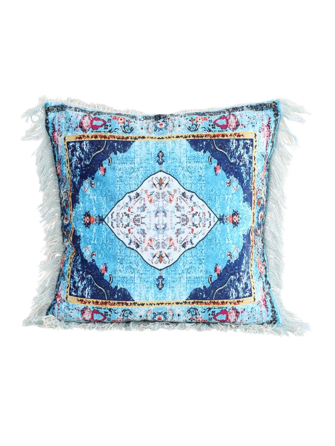 Fodera per cuscino reversibile stampata a mano