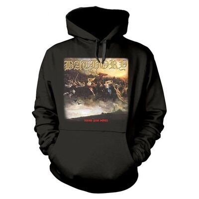 Felpa con cappuccio Bathory - Sangue Fuoco Morte