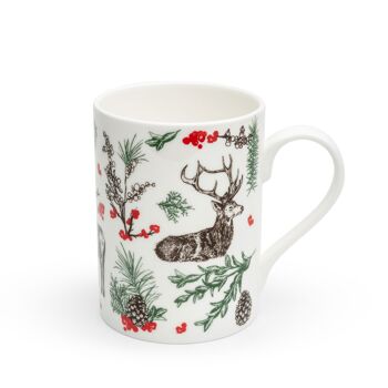 Tasse en porcelaine de renne de Noël 2