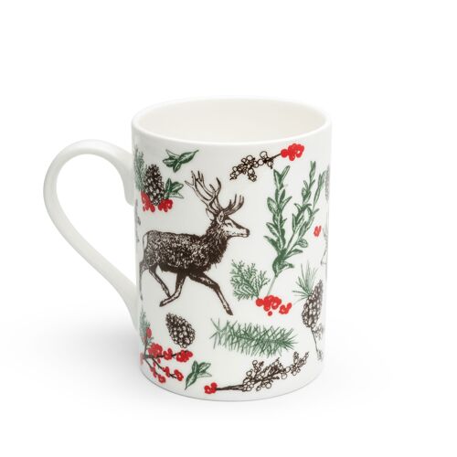 Christmas Reindeer Bone China Mug