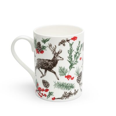 Tasse en porcelaine de renne de Noël