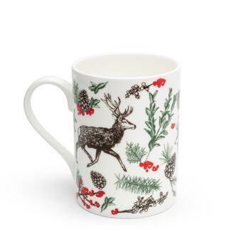 Tasse en porcelaine de renne de Noël 1