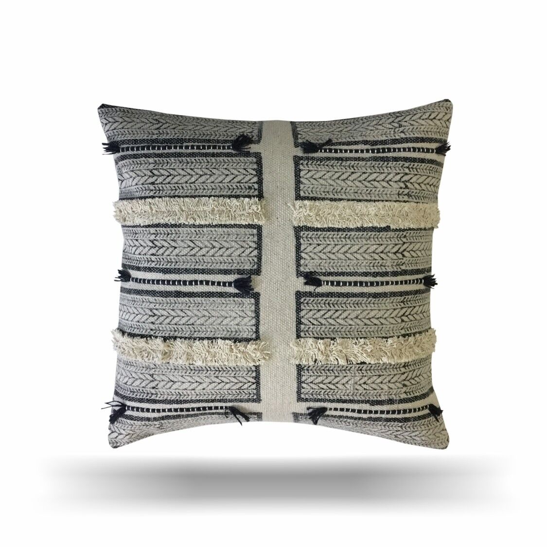 Housse de coussin fait main imprimé bloc à la main