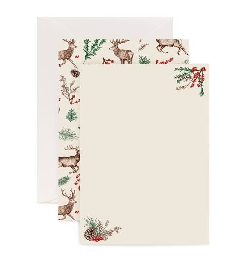 Christmas Reindeer Letter Writing Set