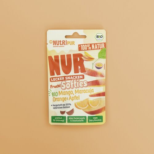 Bio Nur Frucht Softies Mango + Maracuja + Orange + Apfel 35g