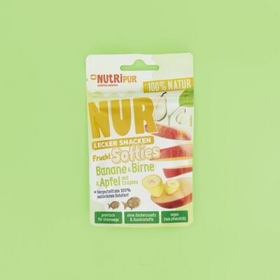 Solo fruta blanda banana + pera + manzana 35g