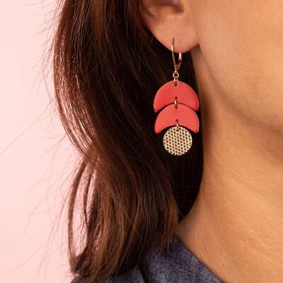 Boucles d'oreilles légères CALDER Rouge