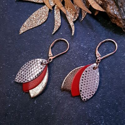 LES CHOUCHOUS Red Dangle Earrings