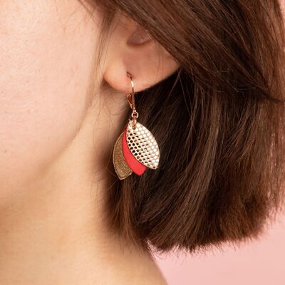 LES CHOUCHOUS Red Dangle Earrings