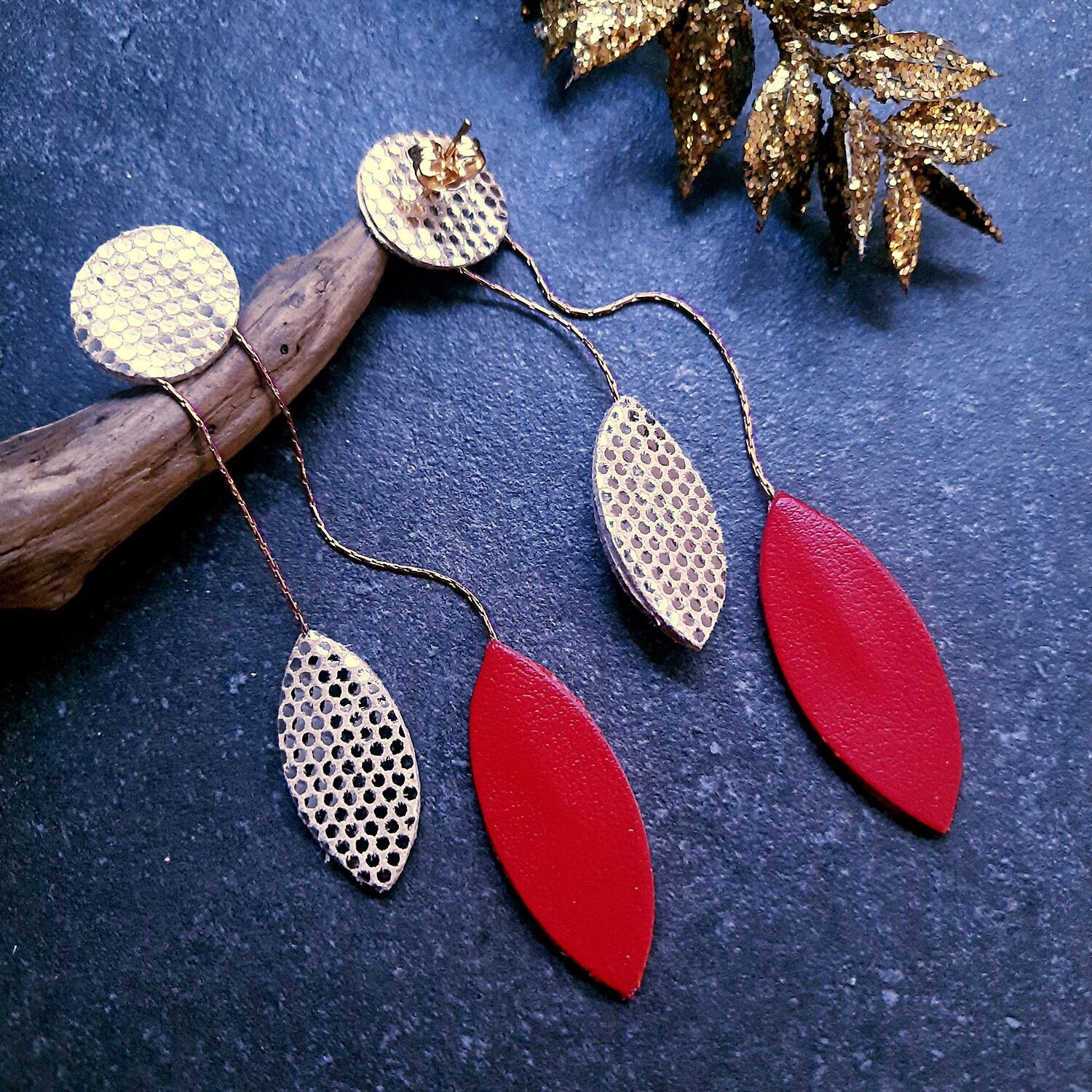 Boucles d'oreilles LES COCOTTES Rouge