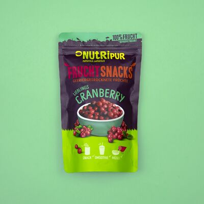 Fruits Snacks Canneberges Lyophilisées 25g