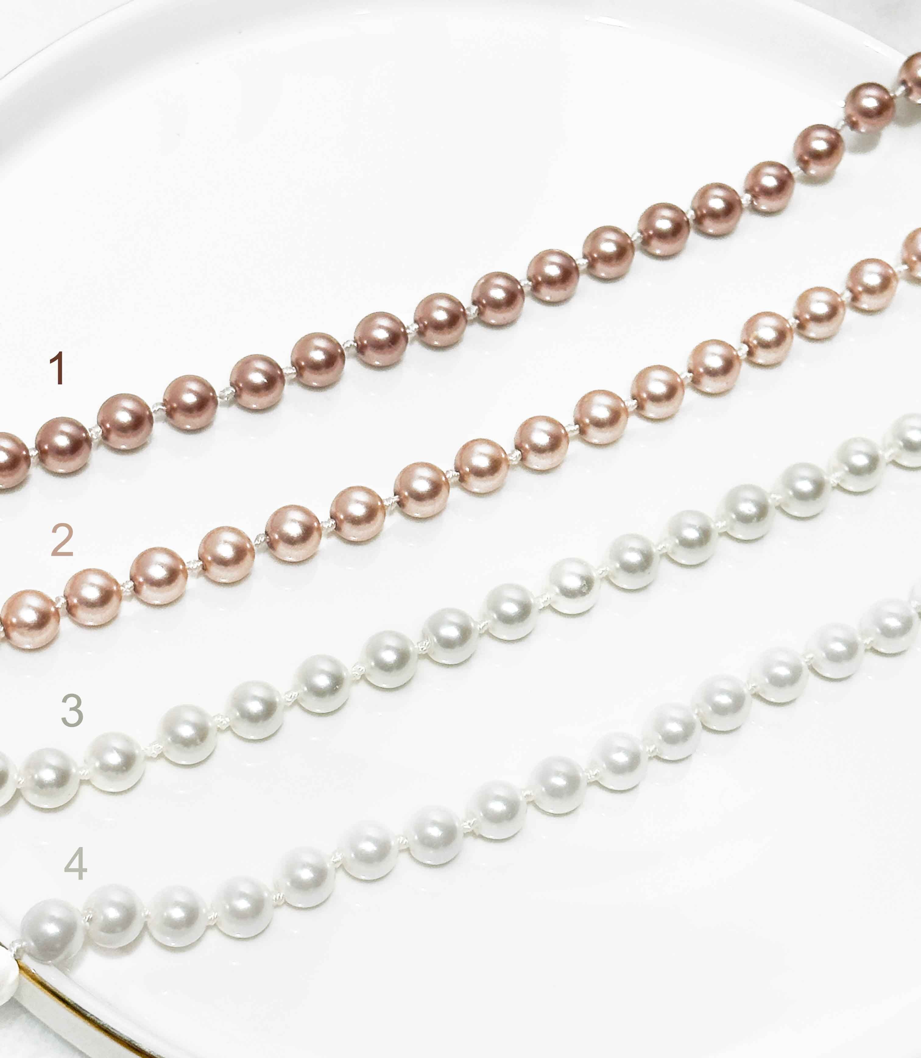 Sautoir imitation perles de culture - Longueur 150 cm