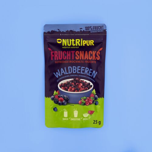 Frucht Snacks Waldbeeren Mix gefriergetrocknet 25g