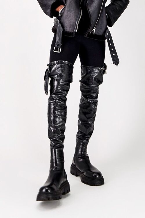 PIMP UP™ LARA NOIR CROCO