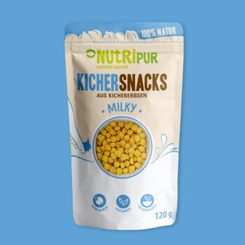 NutriPur giggle snacks saveur lait 120g 3