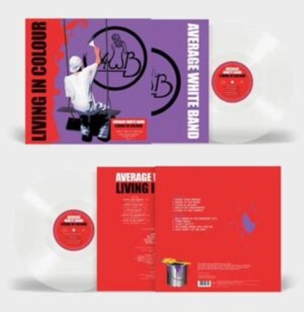 Disco de vinilo LP de banda blanca promedio - Living In Colour (vinilo transparente)